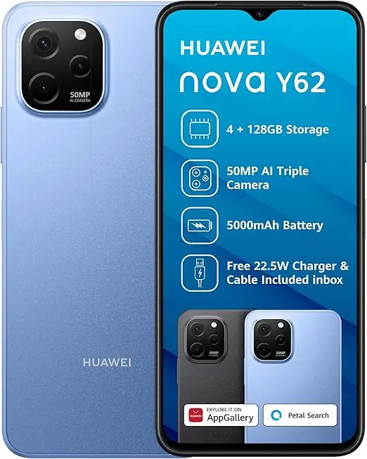 Huawei nova Y62 Plus Dual Sim - Sapphire Blue - Image 1